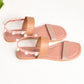 Pink Vegan Leather Flats