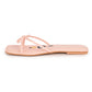 Pink Vegan Leather Flats