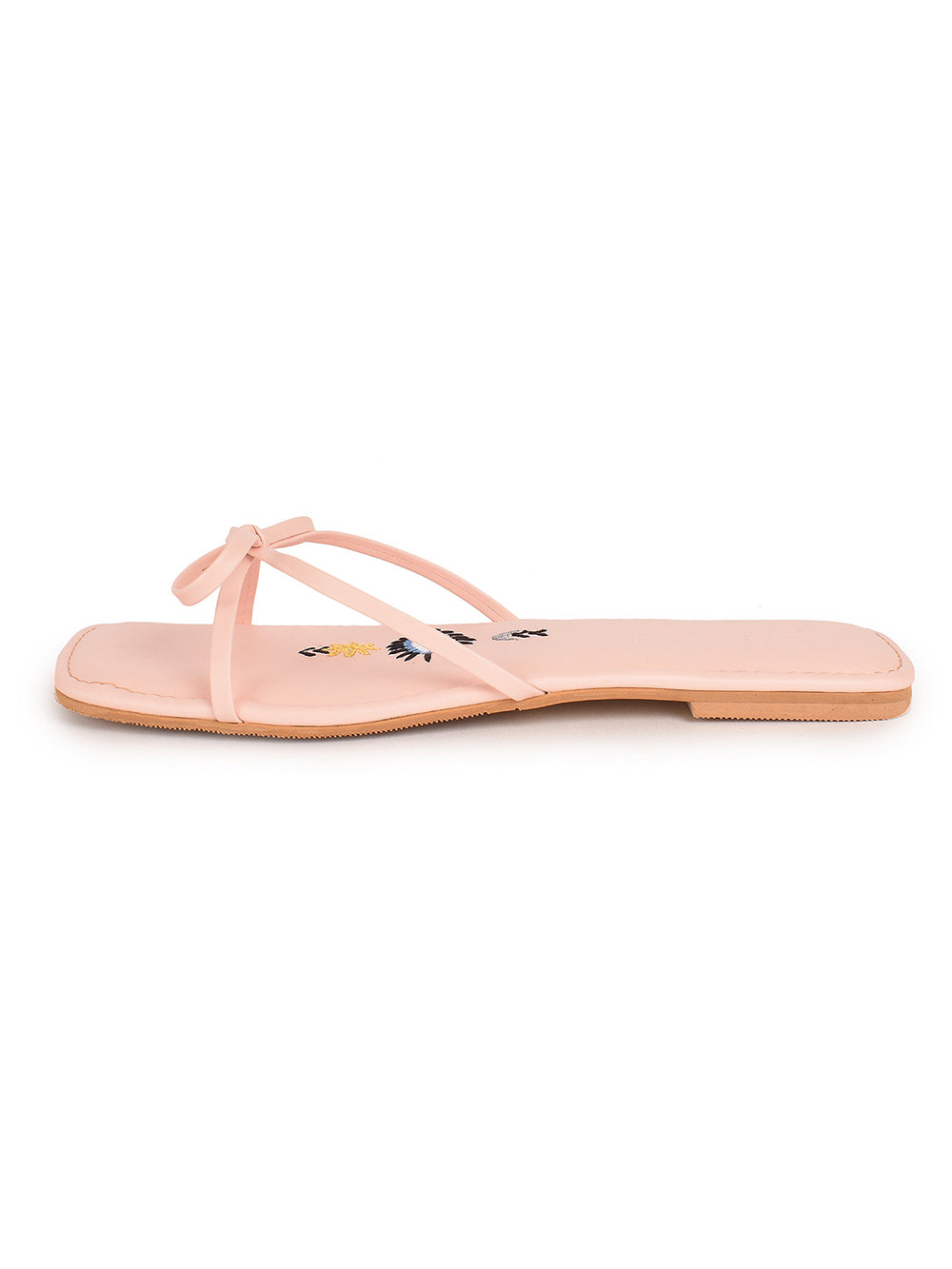 Pink Vegan Leather Flats