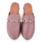 Mauve Vegan Leather Loafers