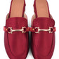 Maroon Vegan Leather Loafers