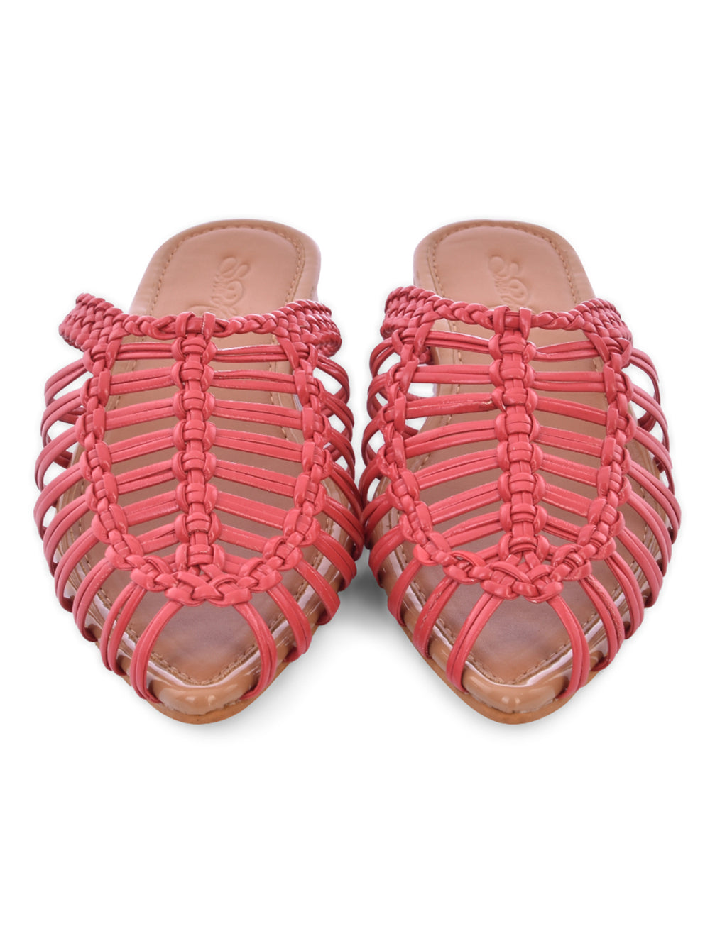 Pink Vegan Leather Flats