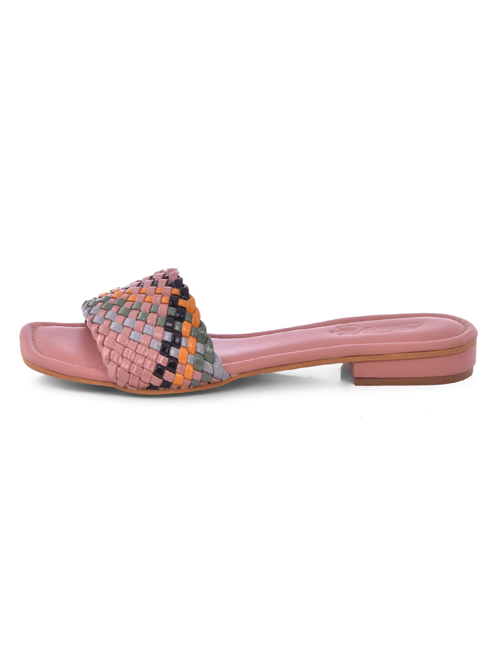 Pink Vegan Leather Flats