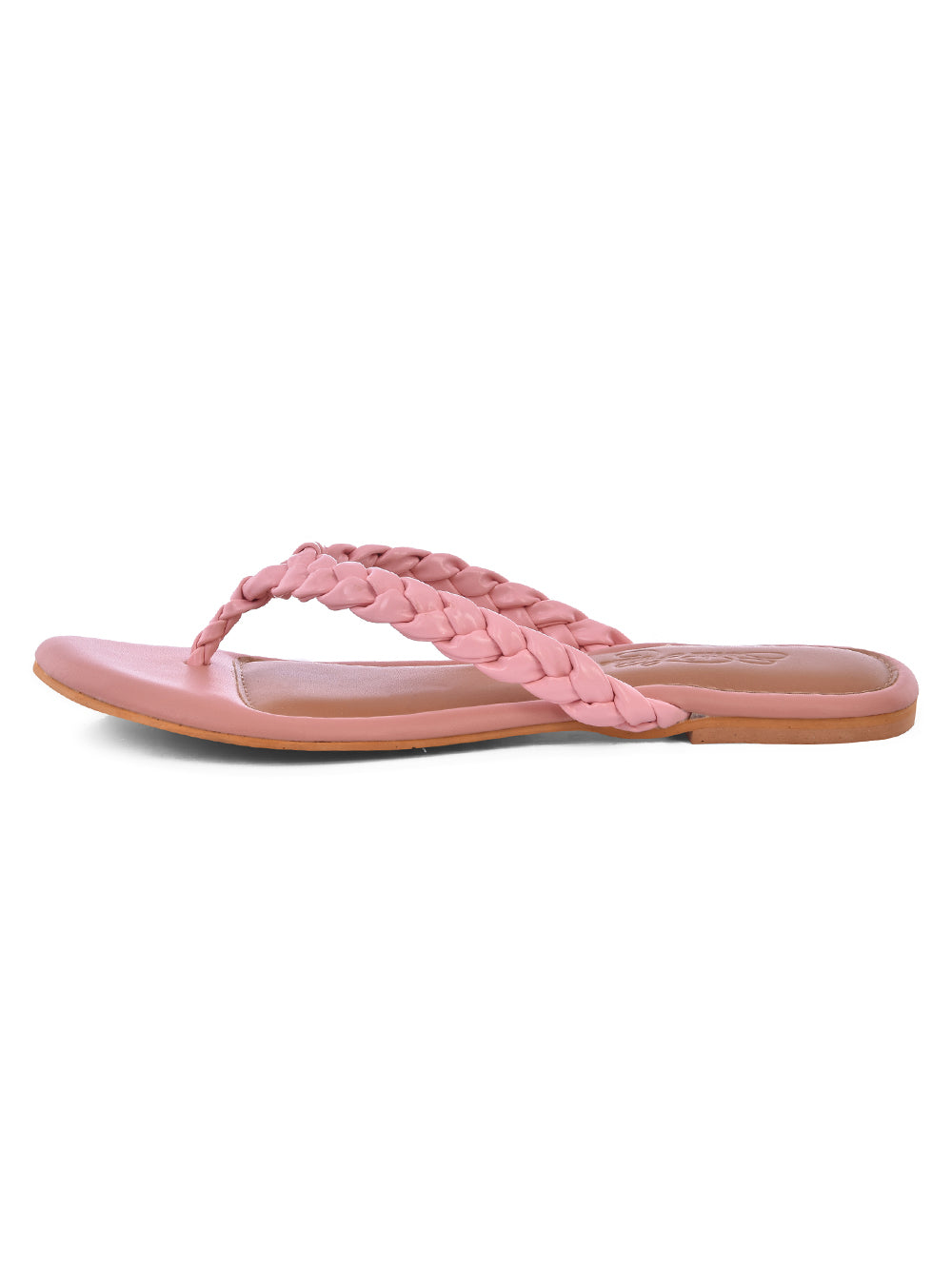 Baby Pink Vegan Leather Flats