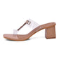 Nude Vegan Leather Kolhapuri Block Heels