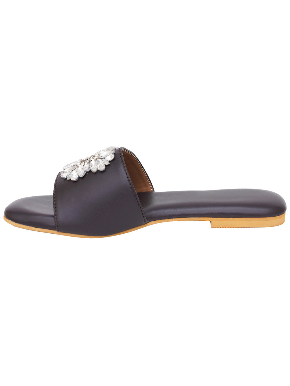 Black Vegan Leather Flats