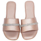 Rose Gold Vegan Leather Flats