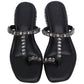 Black Vegan Leather Flats