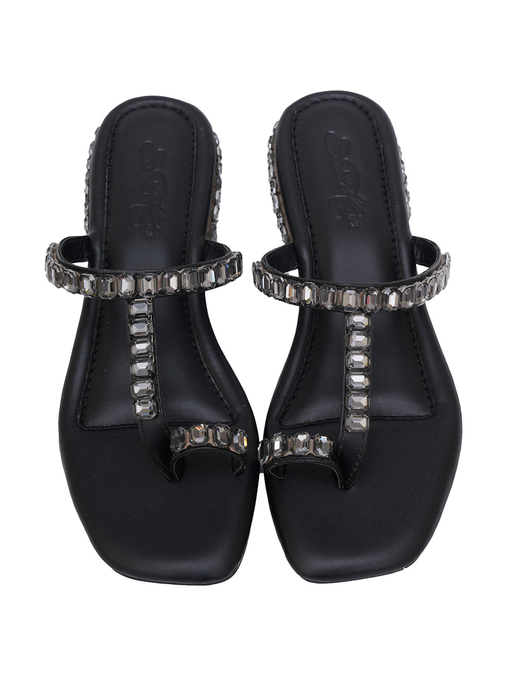 Black Vegan Leather Flats