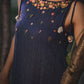 Blue Hand Embroidered Kala Cotton Dress