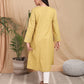 Mustard Hand Embroidered Cotton Kurta