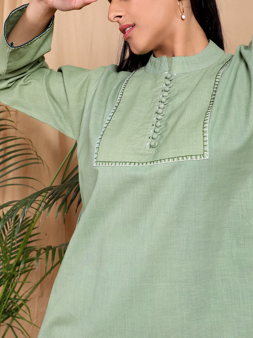 Green Cotton Top