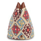 Multicolor canvas bucket bag