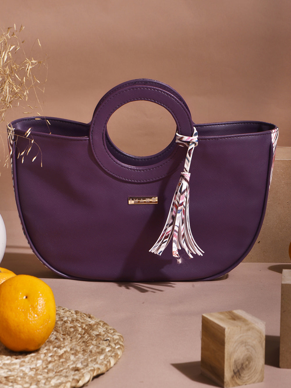 Violet Vegan Leather Tote bag