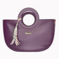 Violet Vegan Leather Tote bag