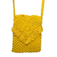 Yellow Macrame Yarn Sling bag