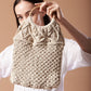 White Macrame Yarn Tote bag