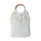 White Macrame Yarn Tote bag