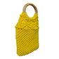 Yellow Macrame Yarn Tote bag