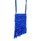 Blue Macrame Yarn Sling bag