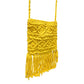 Yellow Macrame Yarn Sling bag