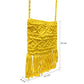 Yellow Macrame Yarn Sling bag