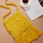 Yellow Macrame Yarn Sling bag