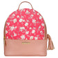 Pink Leather Backpack Bag