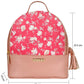 Pink Leather Backpack Bag