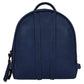 Blue Vegan Leather Backpack Bag