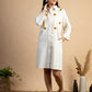 Off white hand embroidered Cotton Kurta