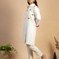 Off white hand embroidered Cotton Kurta