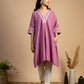 Magenta Pink Cotton Kurta