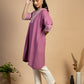 Magenta Pink Cotton Kurta