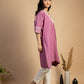 Magenta Pink Cotton Kurta