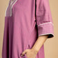 Magenta Pink Cotton Kurta