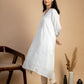 White Maheshwari Silk Dress