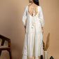 White Maheshwari Silk Dress