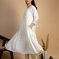 White Maheshwari Silk Dress