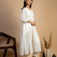 White Maheshwari Silk Dress