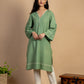 Green Handwoven Cotton Kurta