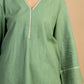 Green Handwoven Cotton Kurta