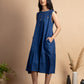 Navy cotton dress