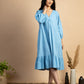 Blue Handwoven Cotton Dress