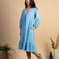 Blue Handwoven Cotton Dress