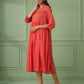 Coral Cotton Dress