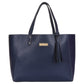 Blue Vegan Leather Tote bag