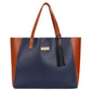 Blue Vegan Leather Tote bag