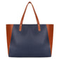 Blue Vegan Leather Tote bag