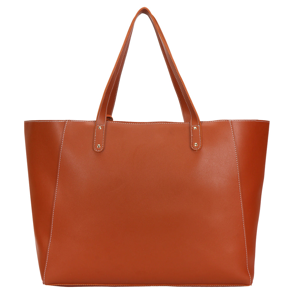 Tan Vegan Leather Tote bag